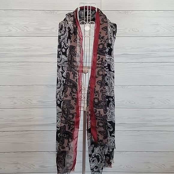 Unbranded floral print wrap or scarf lightweight large size 80"X42" - Picture 5 of 8